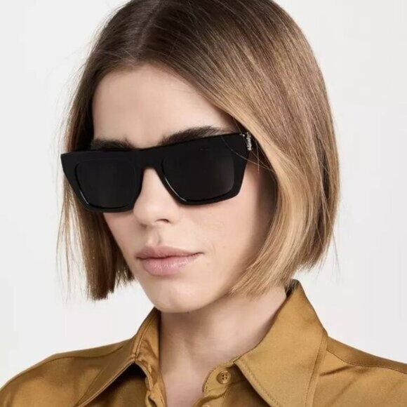 Final Price! Saint Laurent SLM131/F 001 Black Sunglasses - Picture 3 of 9